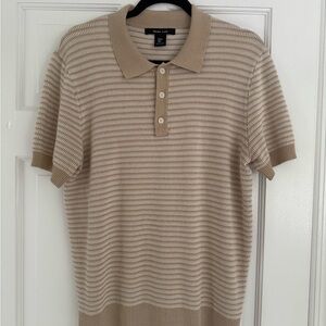 Black Label Men's Tan Polo Shirt
